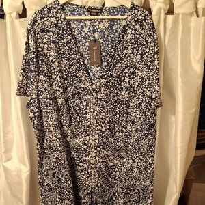 Wednesday's Girl Blue and White Wrap  28 💖💖💖💖